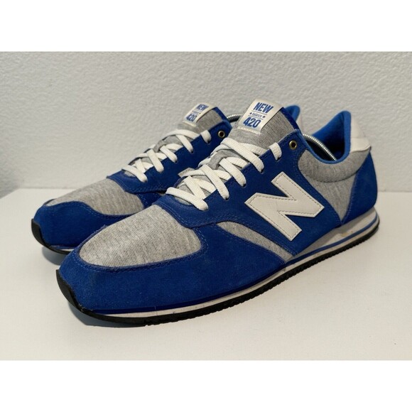 New Balance Mens 420 Running Shoe Size 12 Blue Suede Gray Sneaker Casual Lace Up main image 13